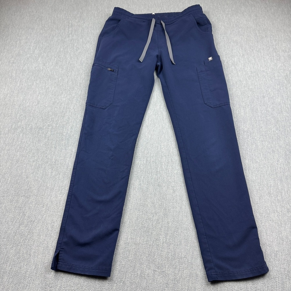 Figs Scrub Pants Womens XS Blue Yola High Rise‎ Skinny Stretch Medical Pockets